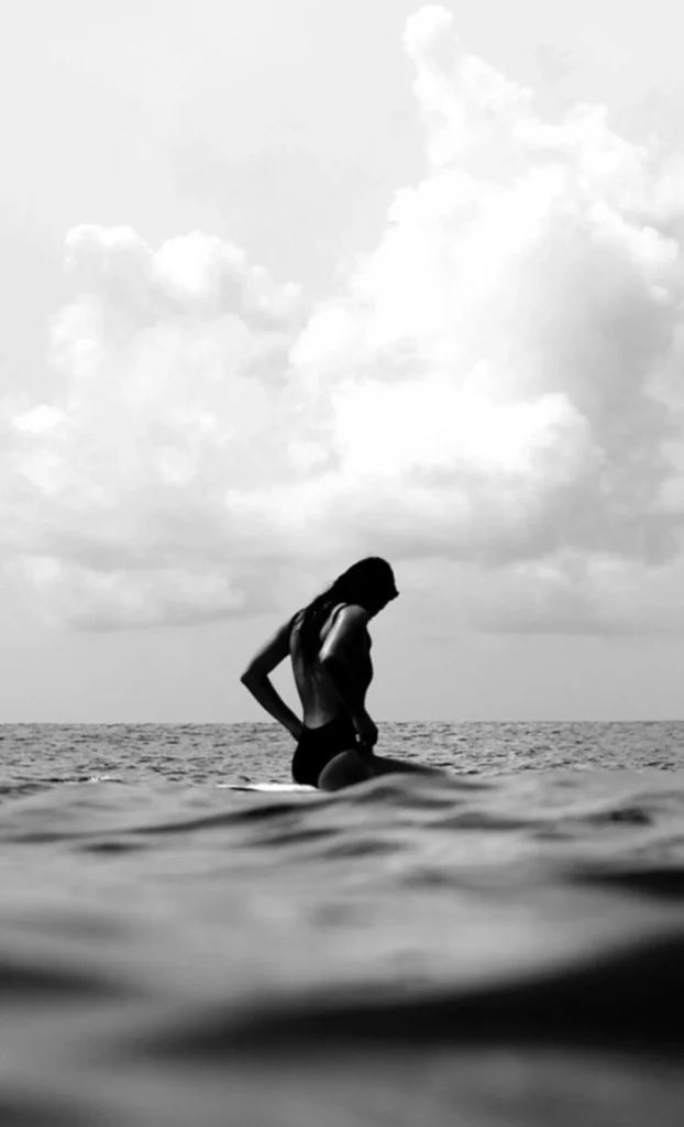 woman in sea